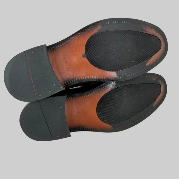 LANDS’ END Penny Loafers in Black Leather Men's Size 12 - Picture 10 of 11